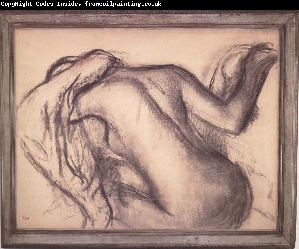 Edgar Degas Arter the Bath,Woman Drying her Hair